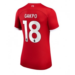 Liverpool Cody Gakpo #18 Replika Hjemmebanetrøje Dame 2023-24 Kortærmet